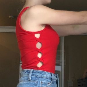 Thong body suit